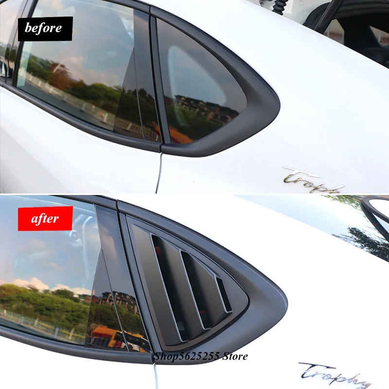 for Mg 6 mg6 2017 2018 2019 2020 2021 Accessories ABS Chrome Rear Window Spoiler Side Cover Tail Triangle Trim Car Sticker