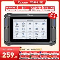 Vdiagtool Vd70 Lite Automotive Scanner OE Full System Car Diagnostic Tools FCA/Bi-Directional Control /Can Fd Immo 31+Resets