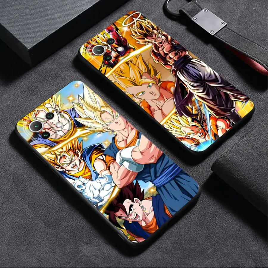 

Phone Case for Xiaomi Mi 12x 11T Pro 12T 12 Lite 13Lite 14 Pro 11 Lite 10T 15 Black Soft Shell Dragon Ball Cool Cartoon Goku