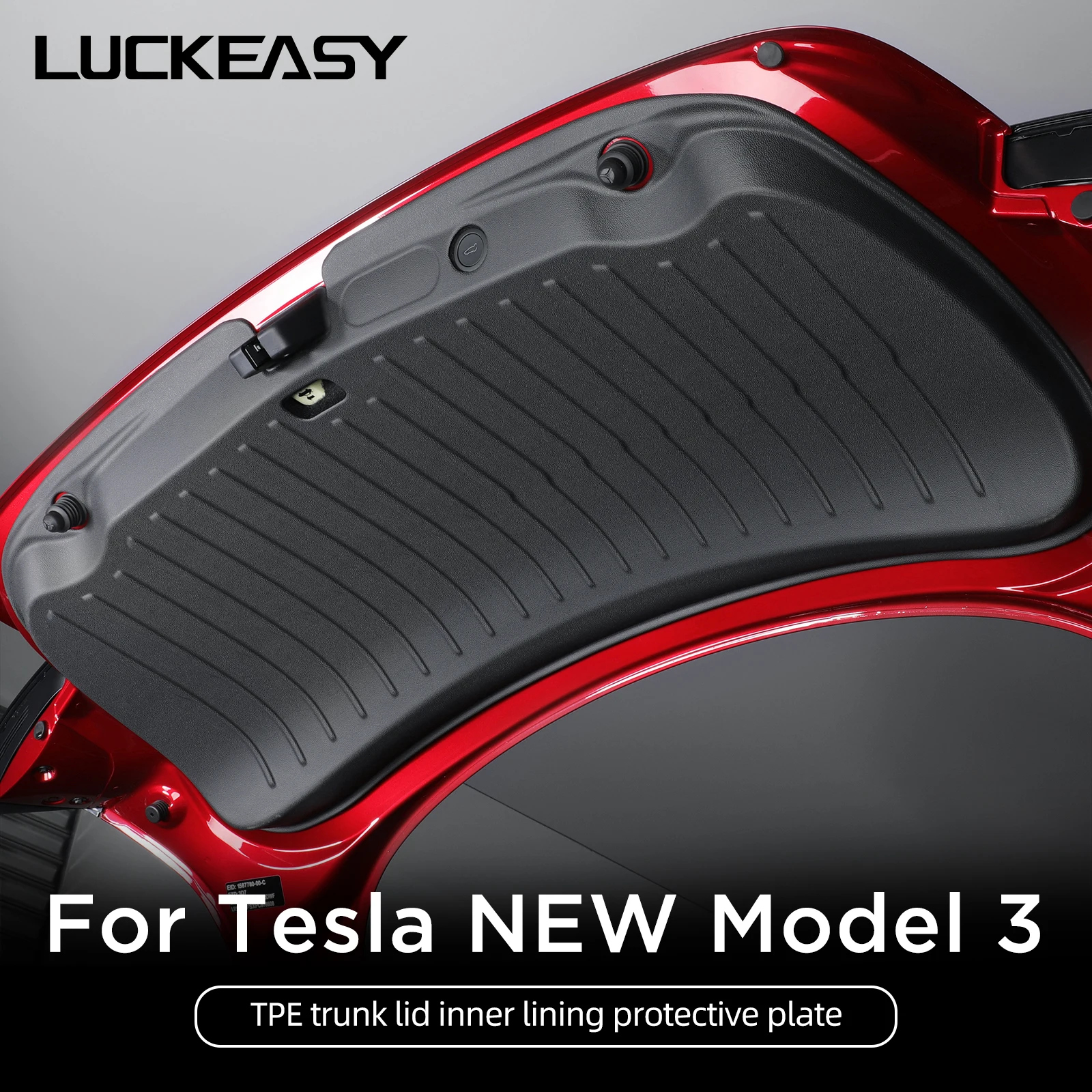 For Tesla Model 3 Highland Car Trunk Tailgate Protection Pad Trunk TPE Anti-dirty Protective Pad Model3 2024 Accessories