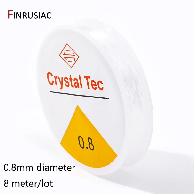 0,4–1,0 mm elastische Schnur, transparente Kristall-elastische Linie für die Schmuckherstellung, DIY-Armband, Halskette, Perlenzubehör – Detail 31