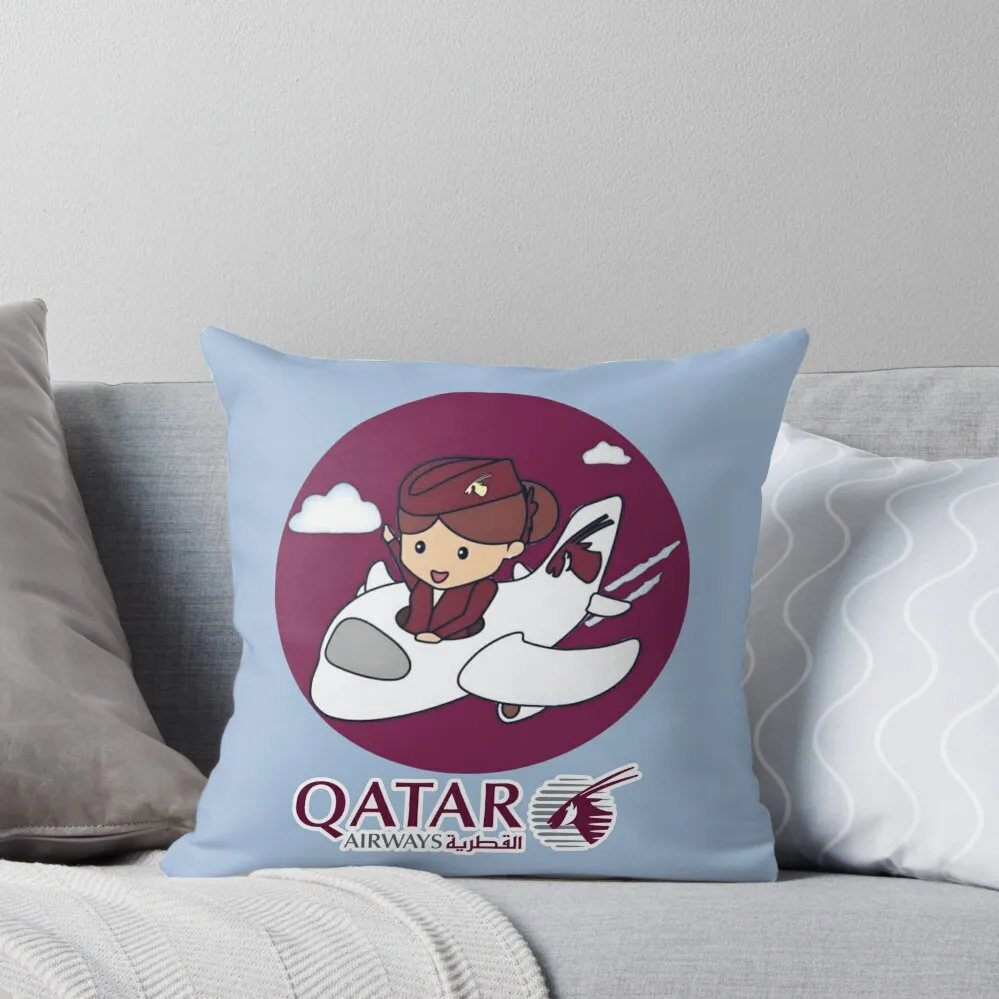 

qatar airways Throw Pillow Christmas Covers Pillowcases Cushion Covers Sofa Sofa Cushions