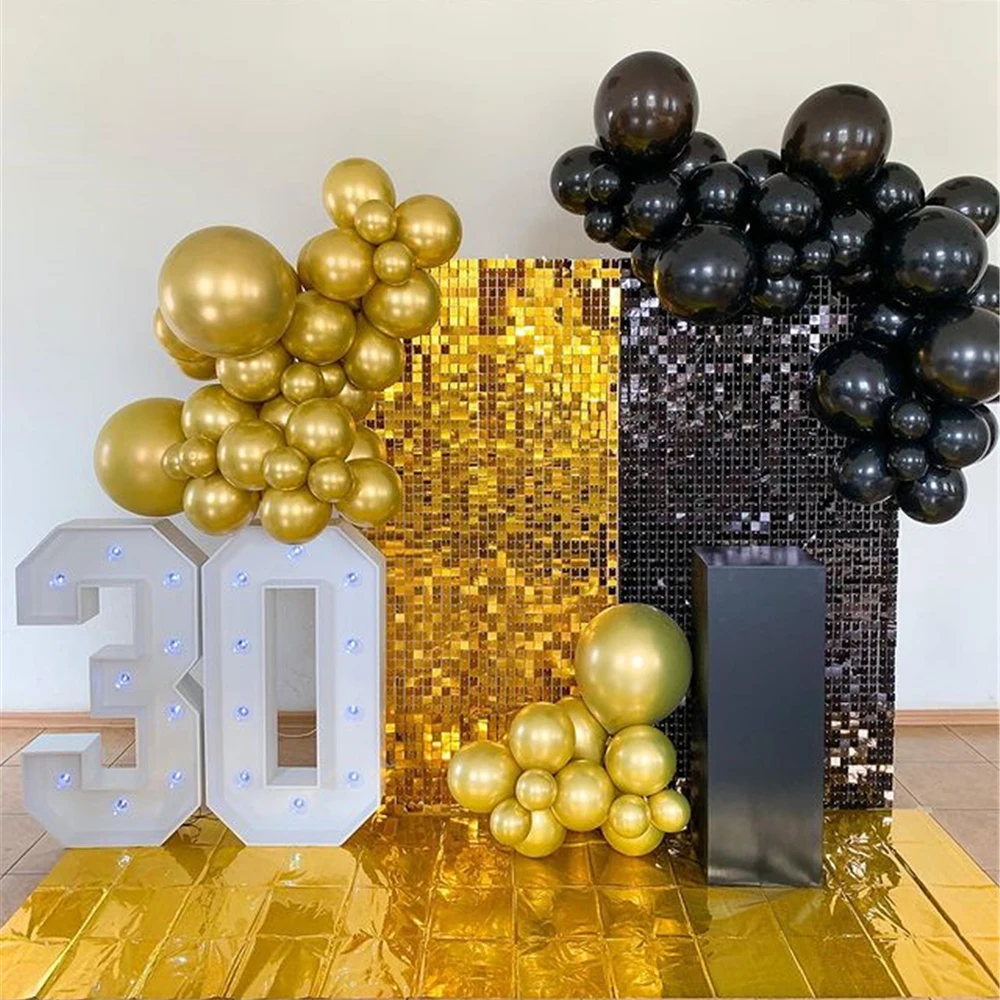 21Pcs/Lot Square Sequins Party Wall Decor Shimmer Wall Backdrop for Birthday Decoration Wedding Baby Shower Arrangement Supplies