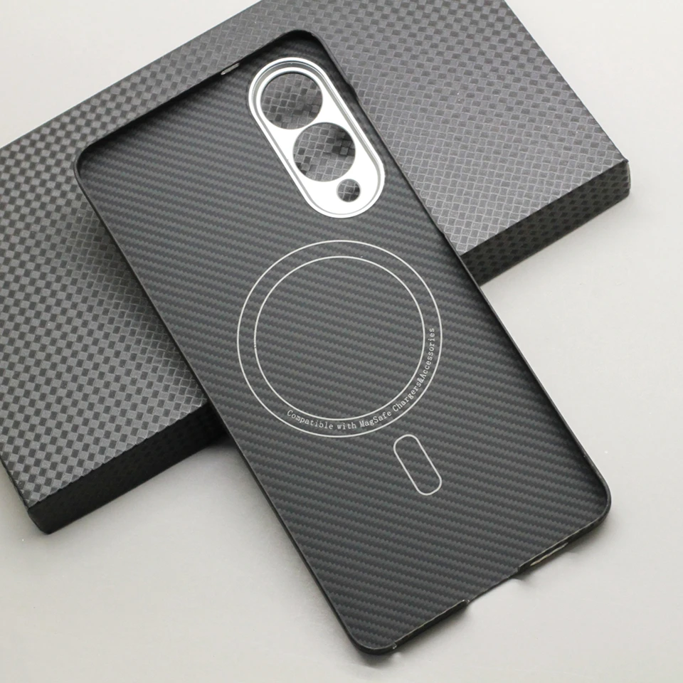 Magnetic Carbon Fiber Case For Samsung Galaxy S25 Edge Magsafe Phone Cover Aramid Fiber S25Edge Magnetic Case Funda