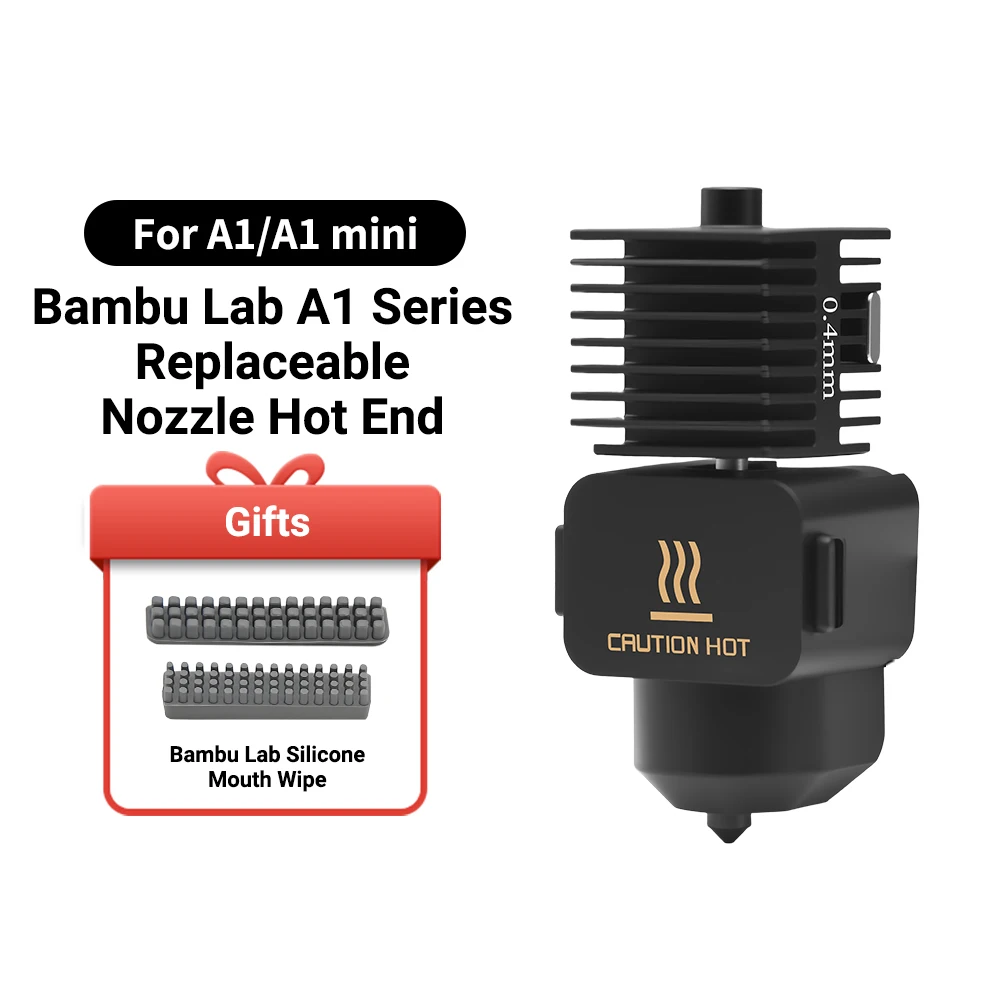 ホットエンドキット BambuLab A1/A1 ミニ高速ホットエンドアセンブリ 0.2/0.4/0.6/0.8 ミリメートル硬化鋼ノズル 3D プリンタ部品