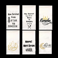 Arabic moon mosque masjid Ramadan kitchen tea towel Muslim Islamic Kareem Eid Mubarak suhoor Iftar Al-Fitr home decoration gift