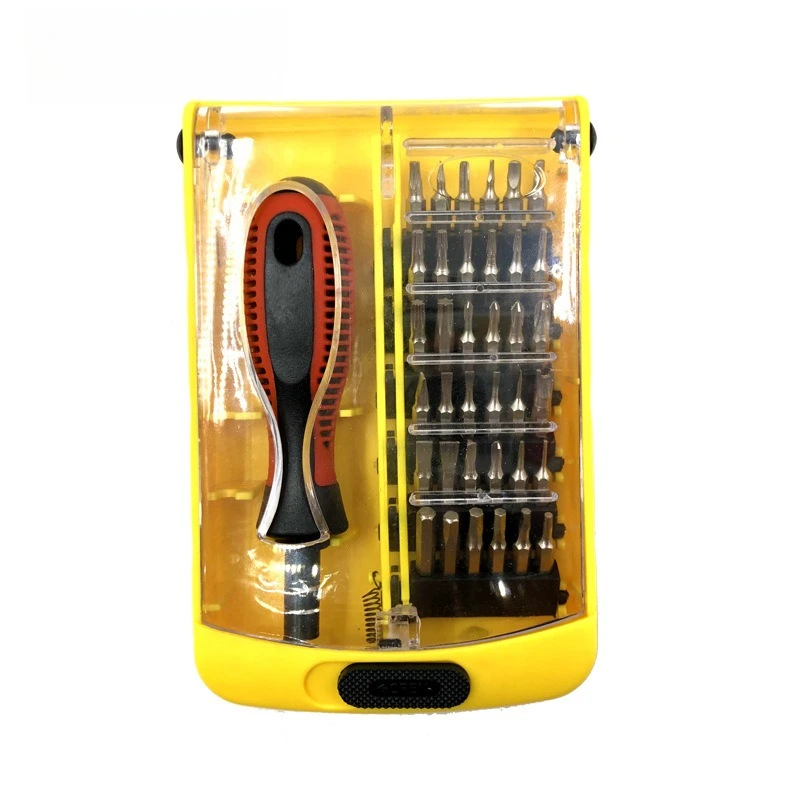 37-in-1 Multifunctional Chrome Vanadium Steel Screwdriver Set for iPhone Smartphone Glasses Repair Tool Kit with Precision