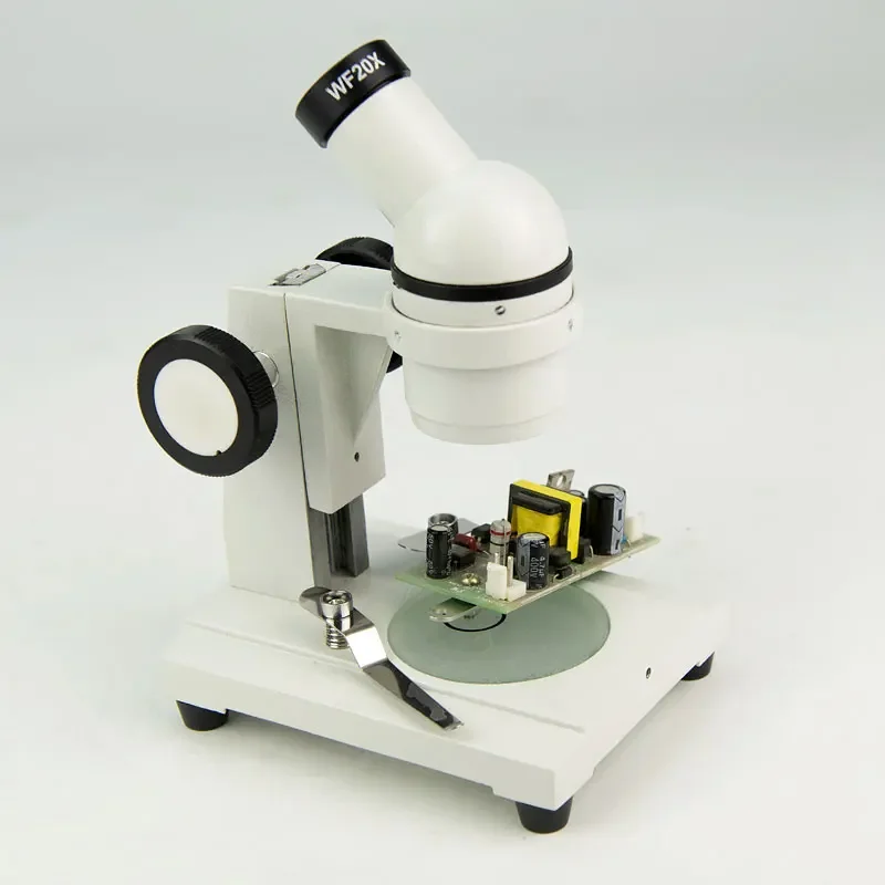 

20X Monocular Head Medical Dissecting Microscope with 2X Objectives Lens Microscope Stand