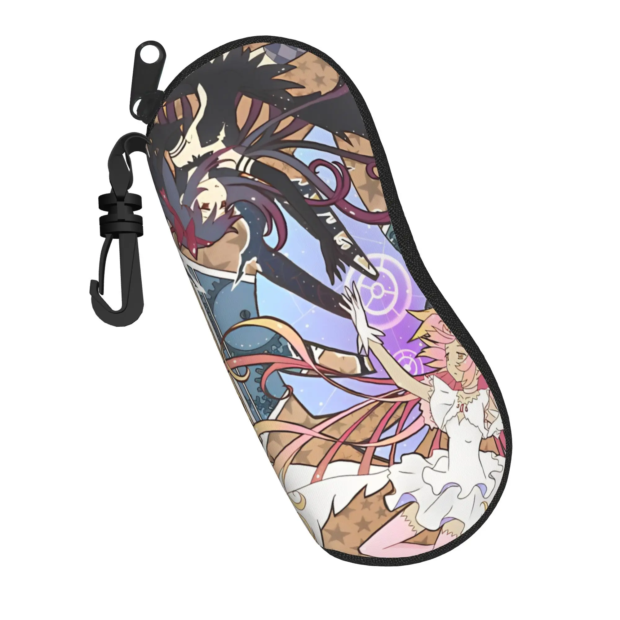 Estuche para gafas Madoka Homura Puella Magi Madoka Magica, estuche para gafas de sol de Anime Kyubey para hombres y mujeres, caja de almacenamiento para gafas