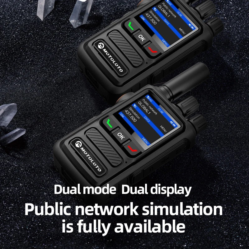 MUTULUTO-280 Global signal POC UHF Radio with 1 Year Sim Card Walkie Talkie Long Range 4G 5000 Miles for Hiking and Camping