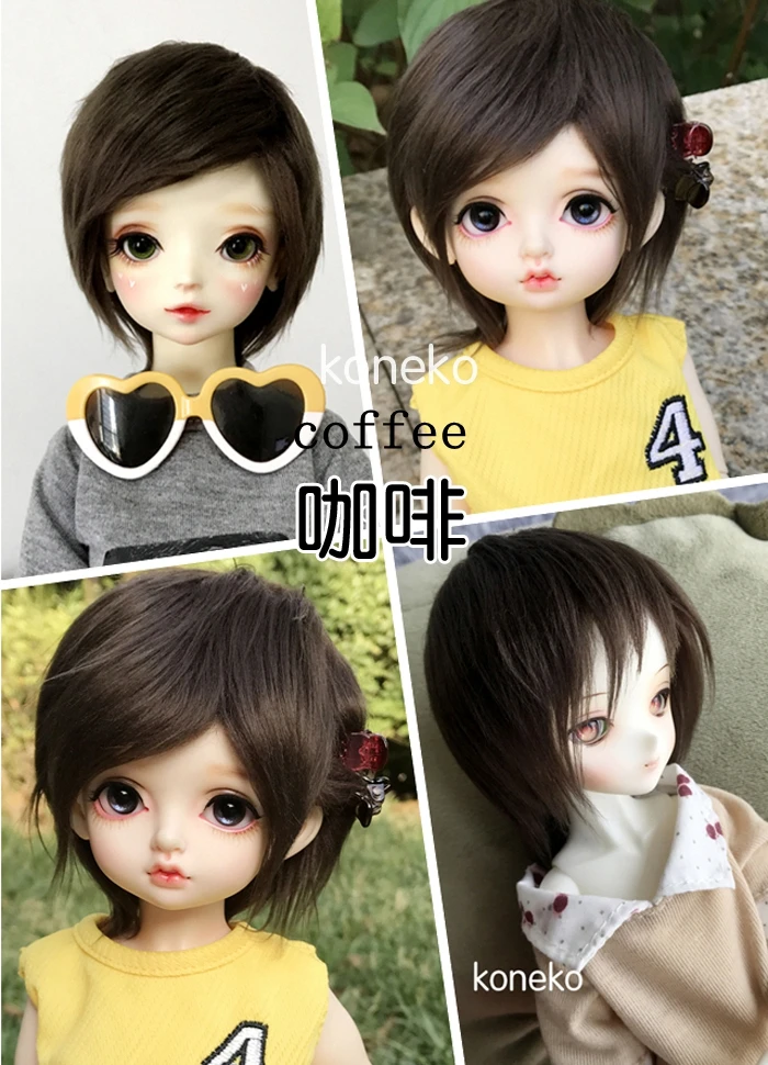 1/3 1/4 1/6 8 10 12 bylthe yosd SD AOD DOD BJD wig MSD Dollfie furwig doll toy woolwig 11cm 12CM 18 19cm22cm23cm24cm fw000