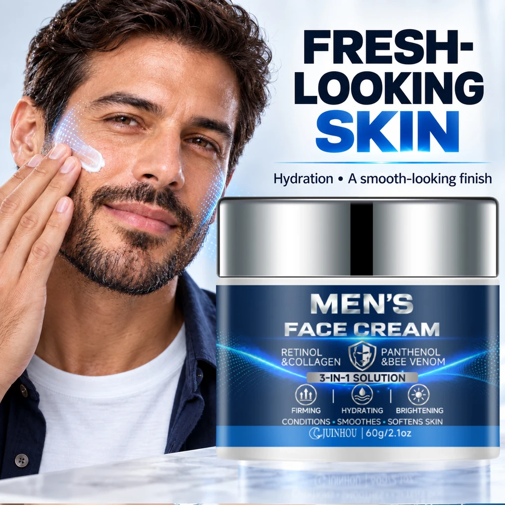Retinol Cream - JUINHOU 3IN1 Men Face Cream Retinol