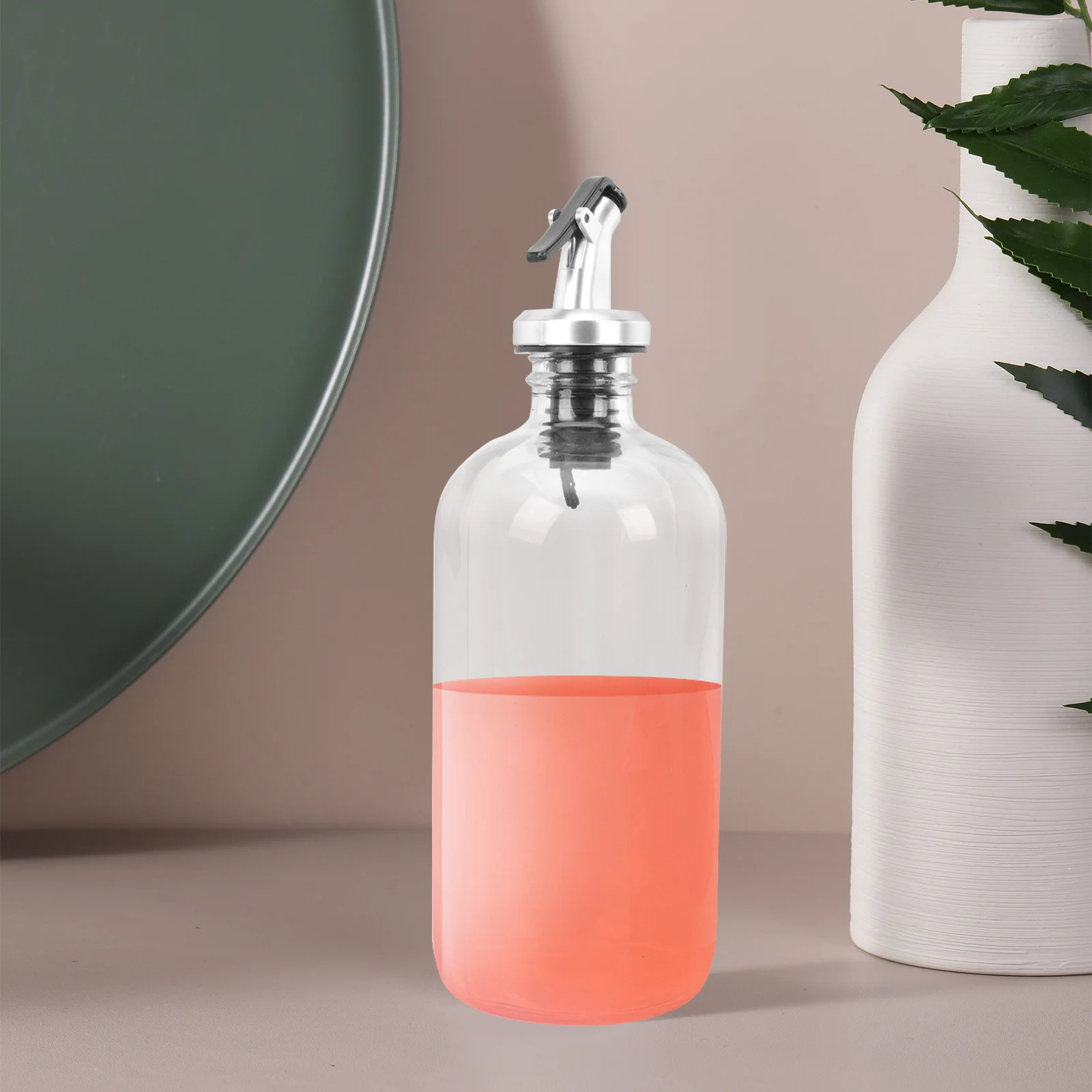 

1Set Mouthwash Dispenser Set Stylish Chic Appearance Ecofriendly Material Home Hotel Ktv Bar Supplies Mouthwash Dispenser Set