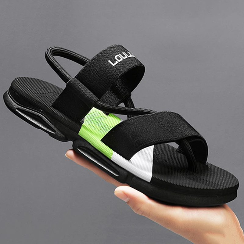 Sandali comodi da uomo con suola morbida sandali Casual antiscivolo estivi sandali da uomo con suola spessa scarpe da spiaggia da uomo alla moda all'aperto