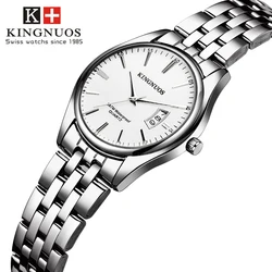 Kingnuos Quartz Watch for Women Brief Fashion Appearance Comfortable Band Wristwatch Ladies Watch Date Calendar Relogio Feminino