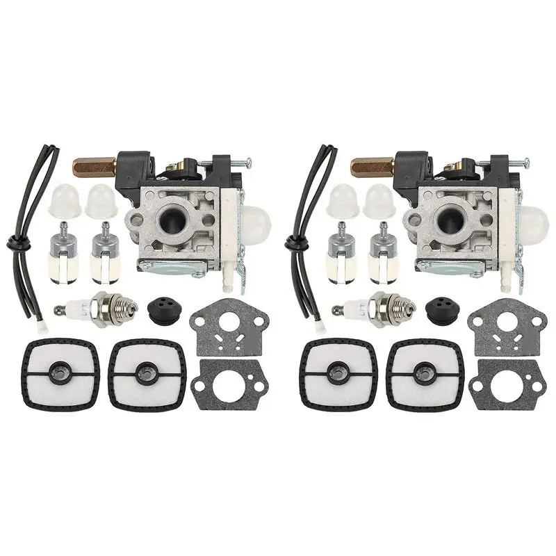 baaj-2x-キャブレター-echo-srm-230-srm-231-gt-200r-srm-210-srm-230s-srm-230u-ウィードイーター-トリマー用-エアフィルターチューンアップキット付き