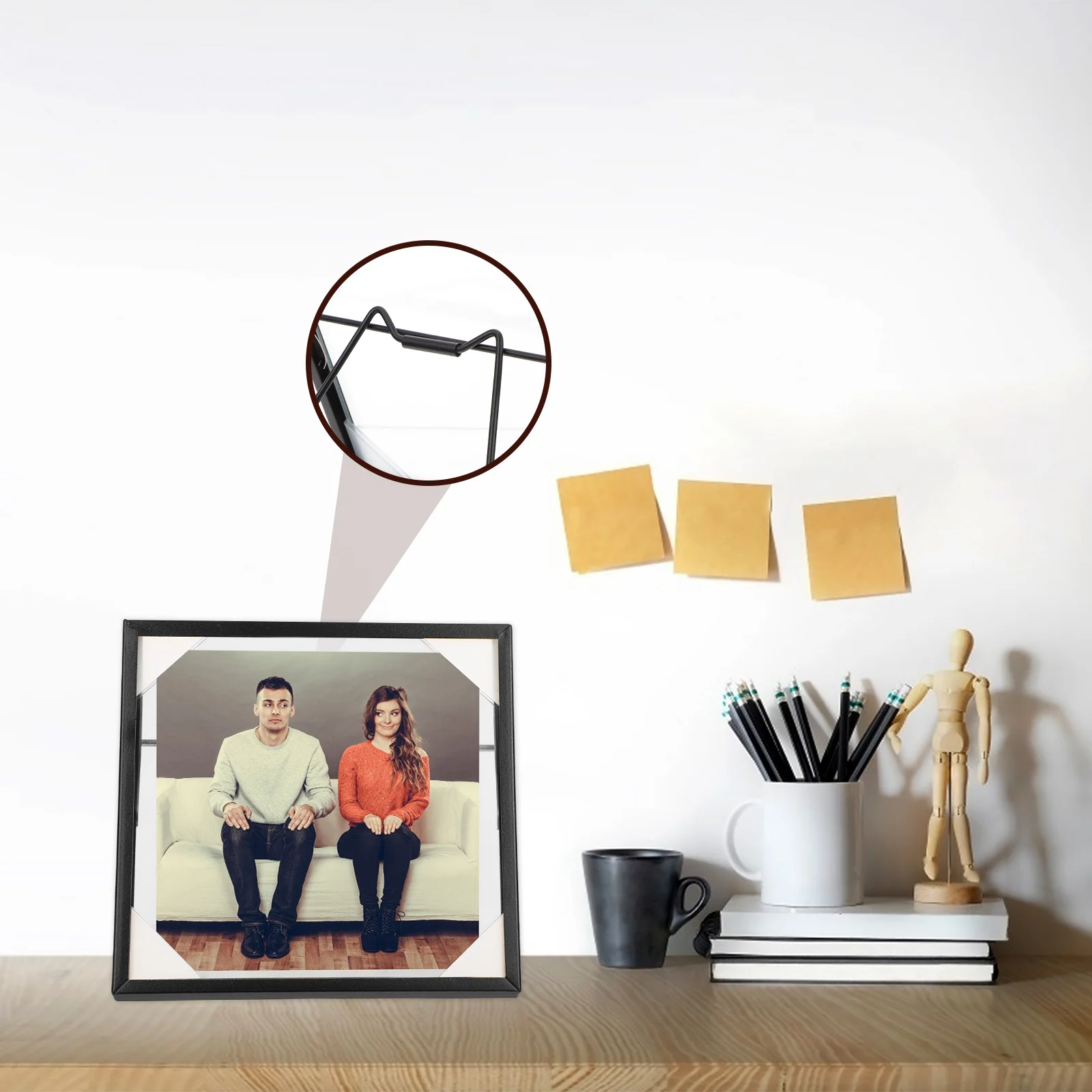 

1Pcs Desktop Photo Frame Material Decorative Picture Holder Stylish Photo Display Ornament Picture Holder