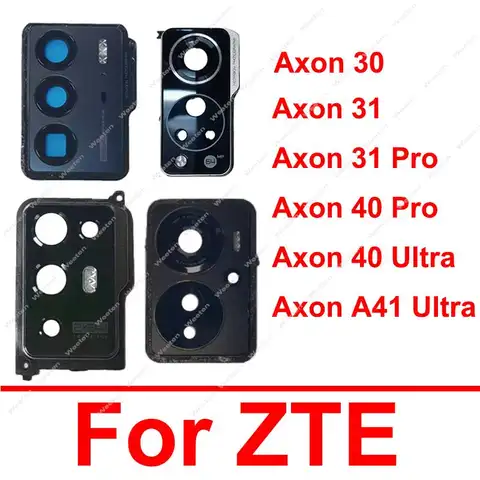 Back Camera Glass Lens Cover For ZTE Axon 30 31 40 Pro Axon 40 Ultra 41 Ultra 5G Rear Camera Glass Lens Frame Holder Parts