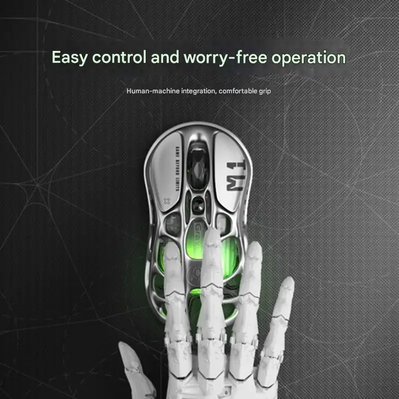 Gravastar Mouse Wireless PAW3395 Ergonomic Senior Battery RGB Hollow Bluetooth Three-Mode Magnesium Alloy E-Sports Gaming Mouse