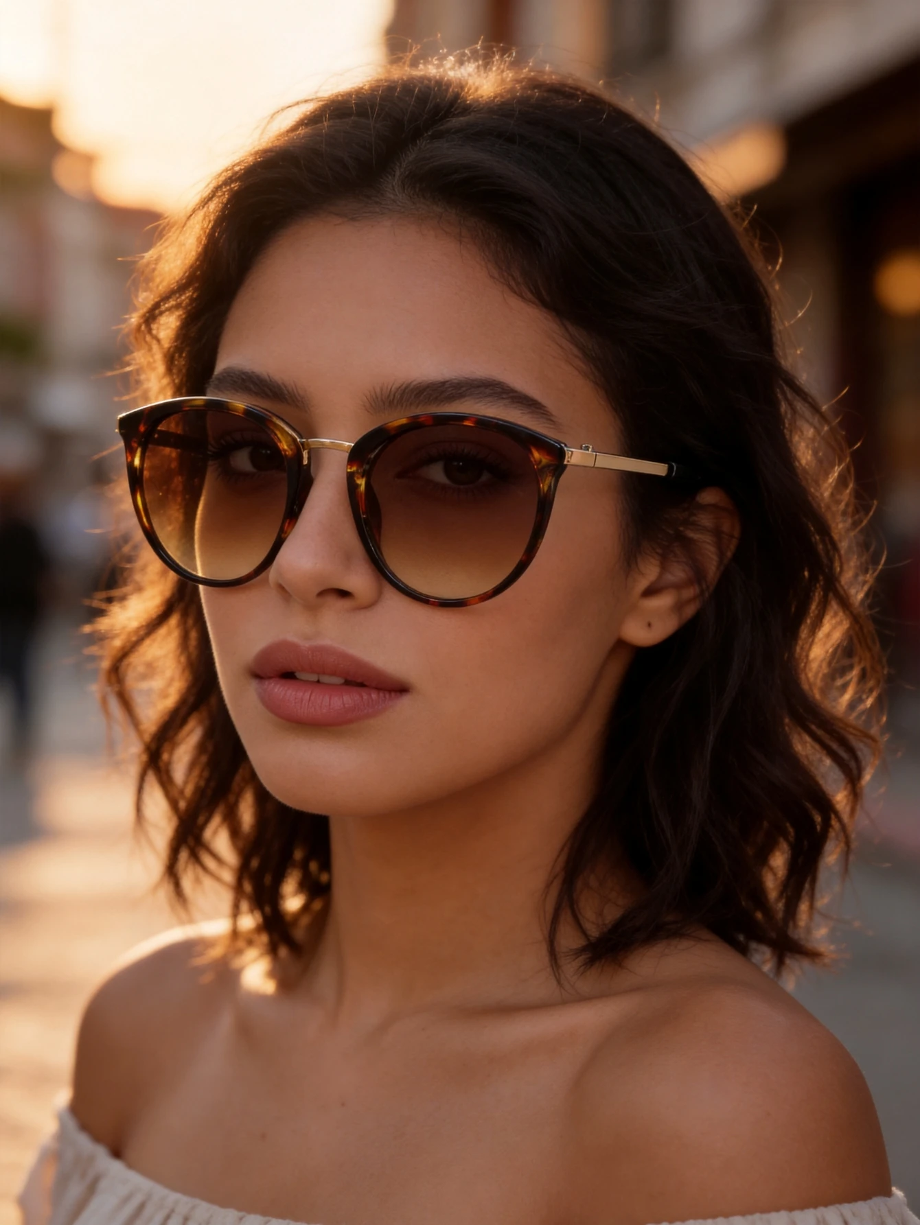 Sunglasses Cat Eye - Women's Retro Cat Eye Round Glasses