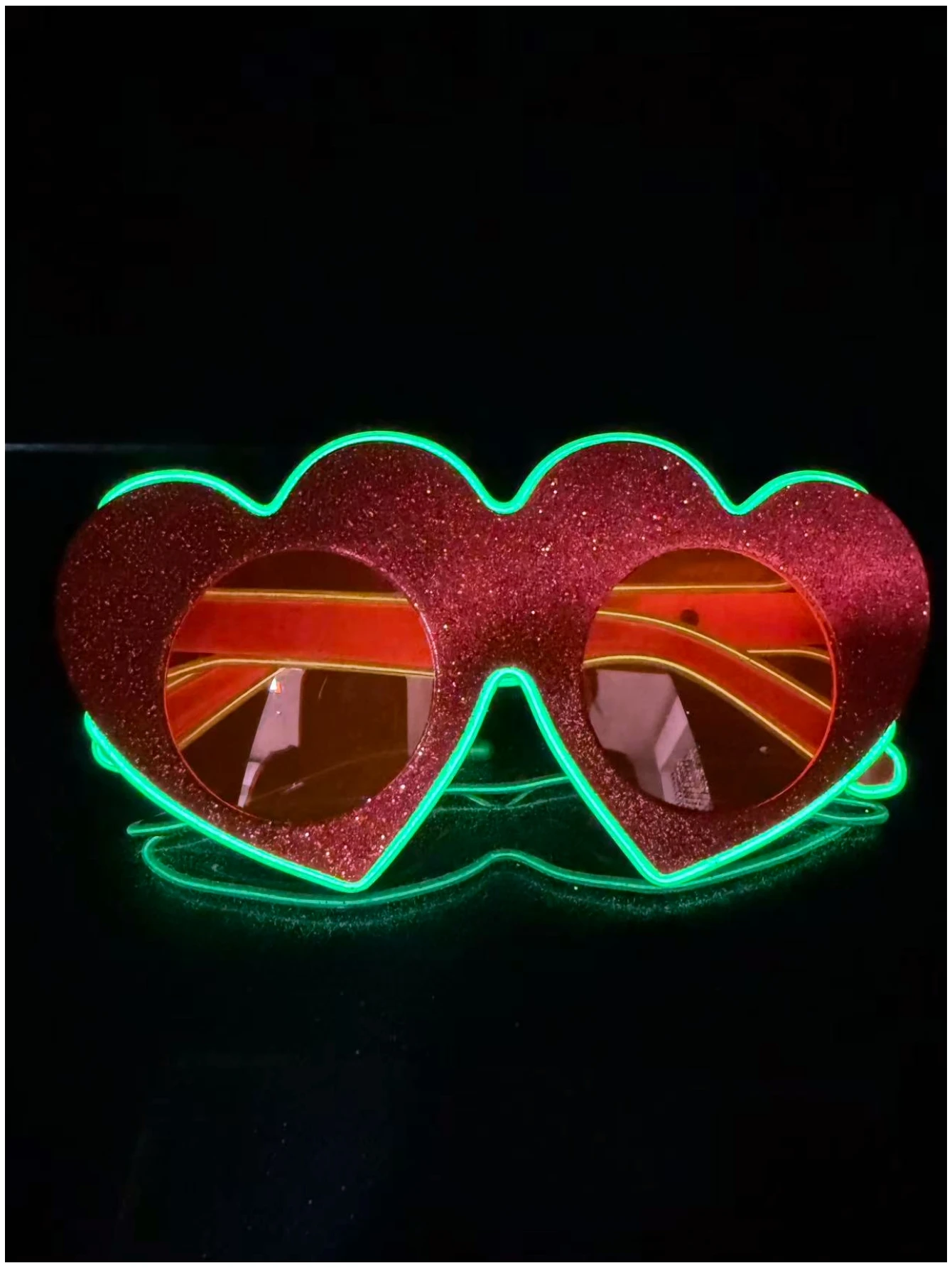 Wireless EL luminous glasses disco luminous LED online celebrity sunglasses pixel KTV bar atmosphere concert flash.