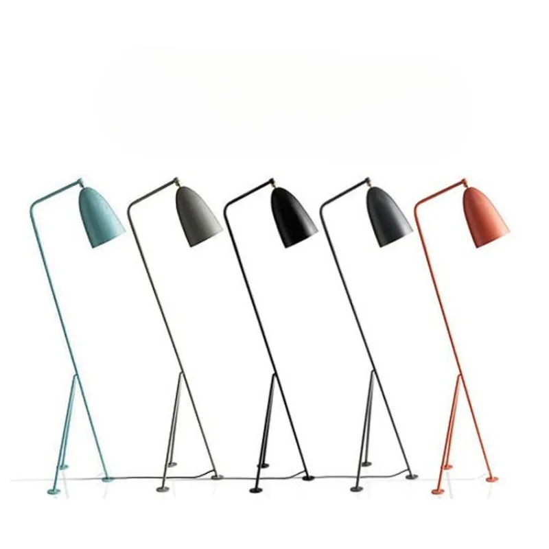 

Nordic Creative Iron Floor Lamps Simple Bedroom Sofasides Study Office Clothing Store Home Decoration LED Indoor Vertical Lights