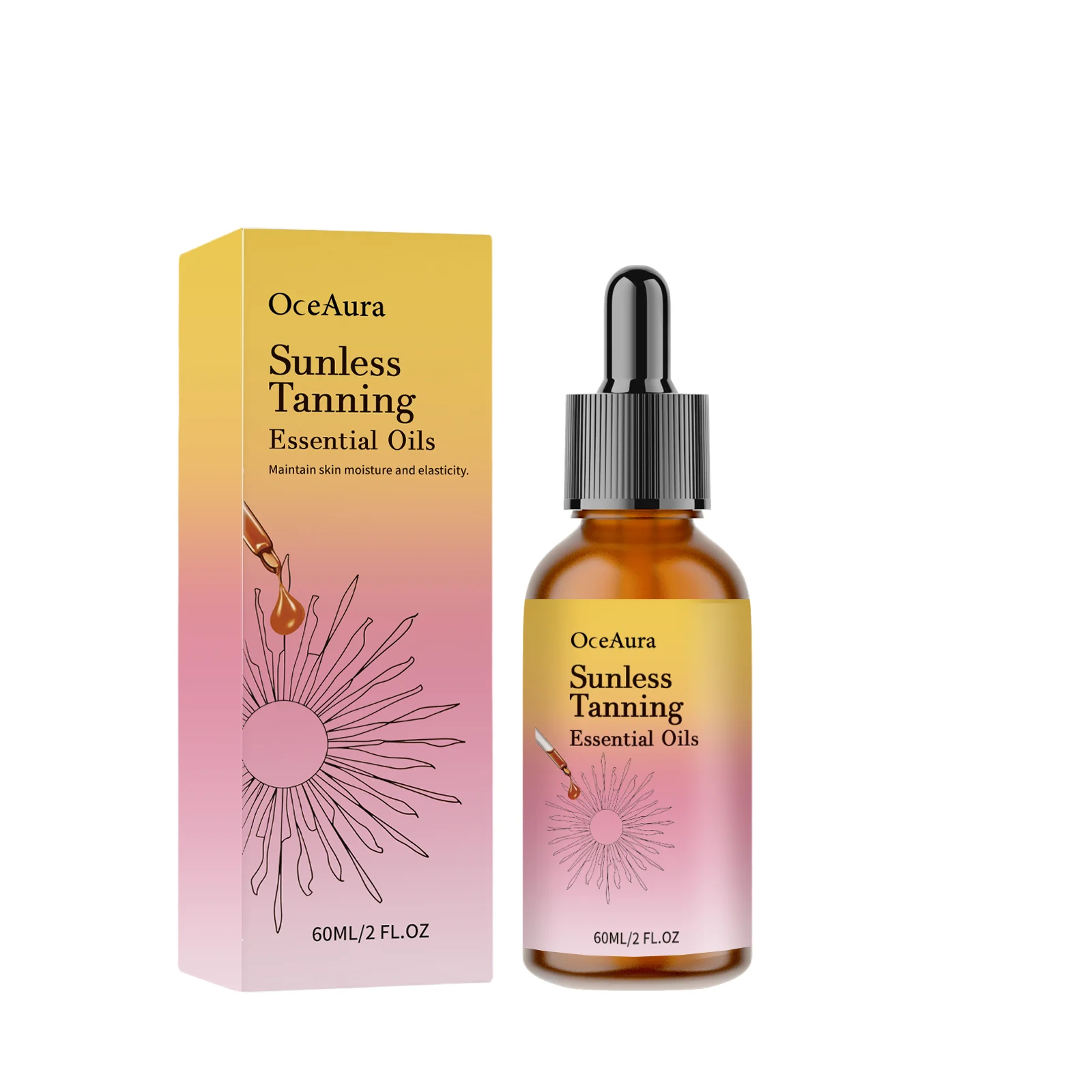 Sunless Tanning Oil For Body Face Enhance Skin Melanin Natural Bronzer Tanner Nourishing Preventing Sunburn Self Tanning Drops