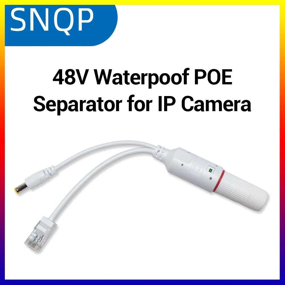 

POE-сплиттер 48В на 12В, водонепроницаемый, для видеокамер и IP-устройств, модуль-инжектор, удлинитель для сетевых камер и точек доступа