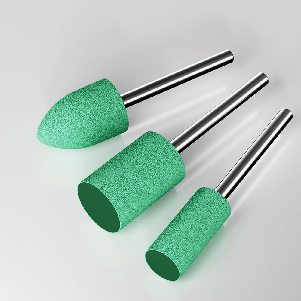 

1pc Grinding Head Premium Rubber Polishing Heads For Jade Agate Metal Wood Mirror Finish Cylindrical Grinding Tools Accessories