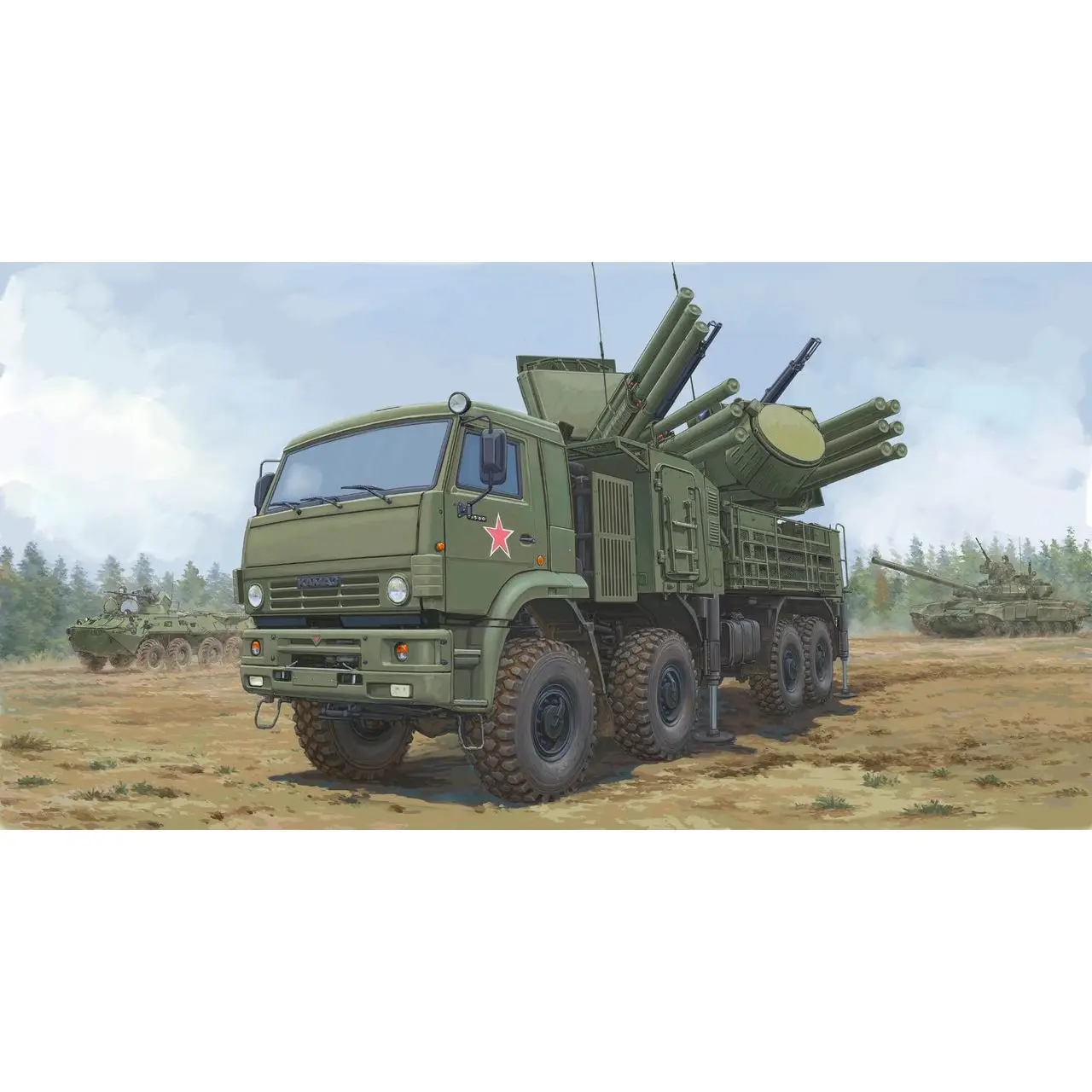 

Trumpeter 01060 1/35 Российская боевая машина 72V6E4 96K6 Pantsir -S1 ADMGS - Комплект масштабной модели
