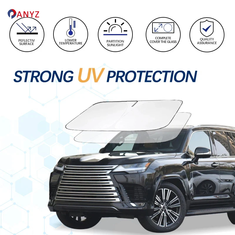 

Windshield Sun Shade For Lexus LX 600 LX570 LX470 LX450 Sunshade Sun Visor Protector Foldable Blocks UV Rays Keep Car Cooler
