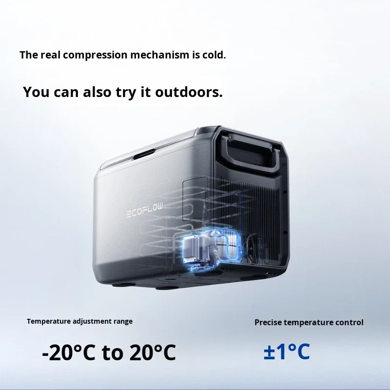 EcoFlow [Zhenghao Classic] New Car Refrigerator 45L Dual Temperature Zone Compressor Temperature Control