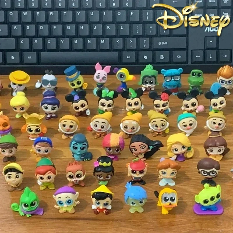 Disney Classic Original Mini Figure 30pcs Doorables No Duplicate Style Glass Eyed Doll Bulk Small Figurine Toys  Birthday Gift