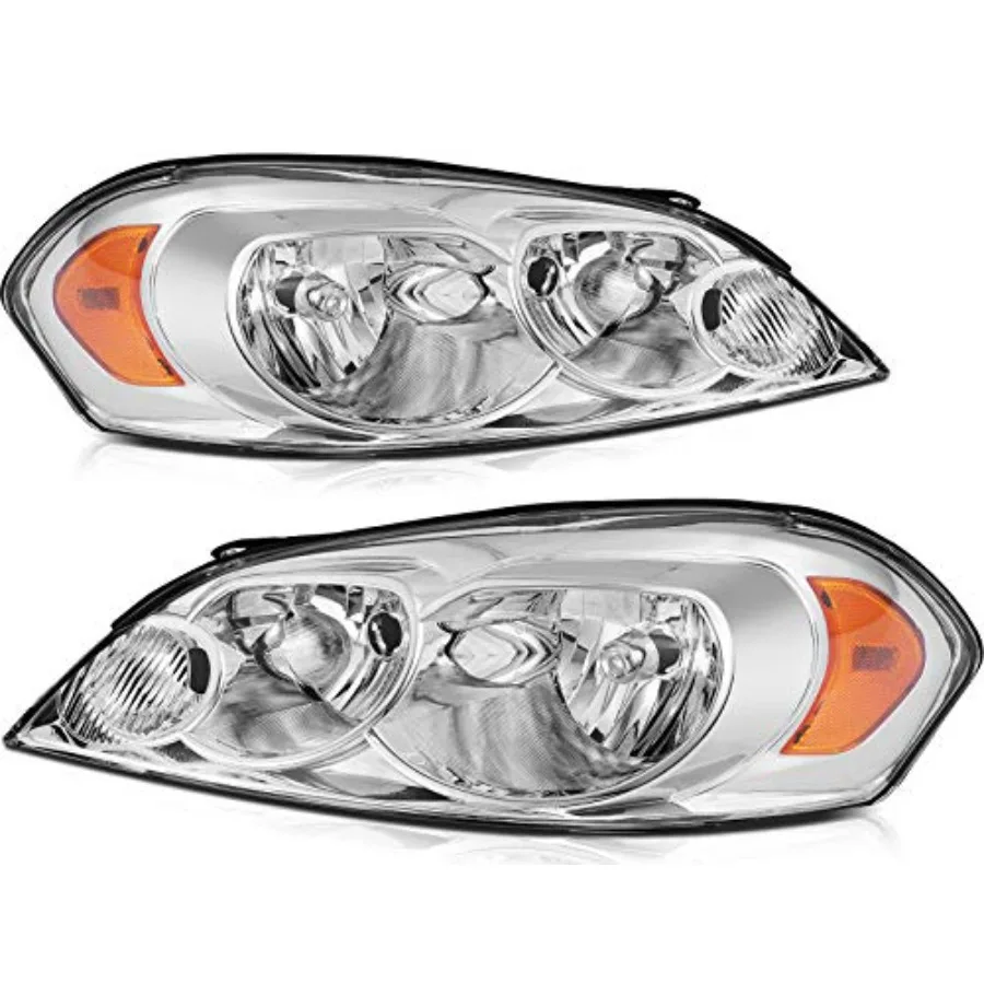 

Headlight Assembly for Chevy Impala 20062013 and Chevy Impala Limited 20142016 for Chevy Monte Carlo 20062007 with Chrome Housi