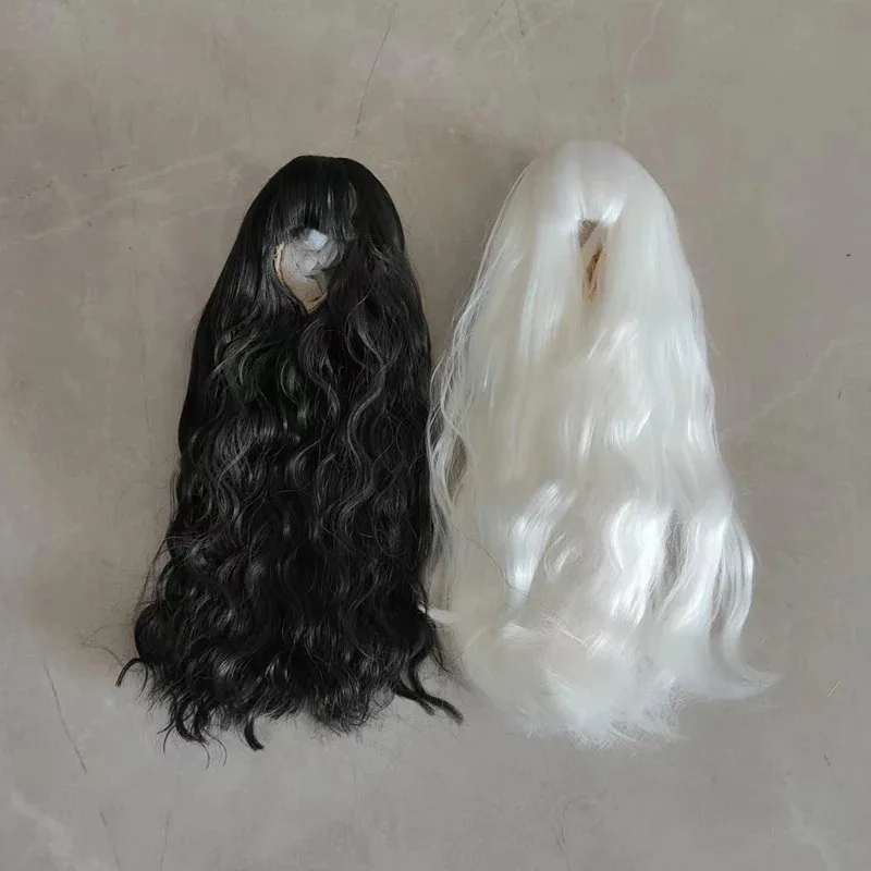 

Парик для кукол 1/3, 1/4, 1/6 (60/45/30 см) BJD, длинные кудрявые волосы с челкой, аксессуары для кукол, игрушка для девочек, без куклы