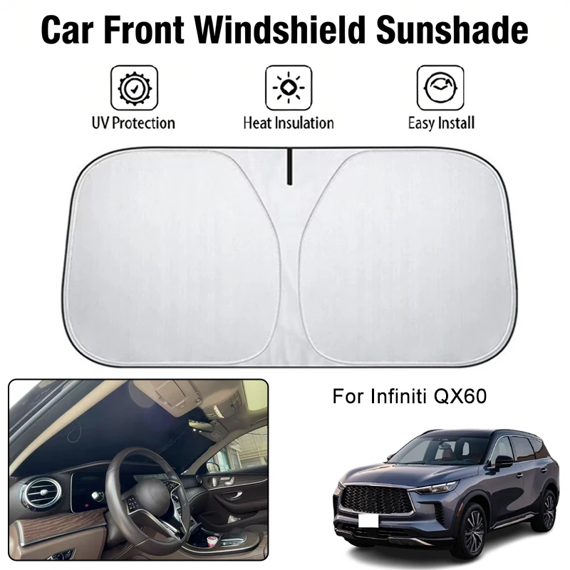 

Car Front Windshield Sunshade Cover For Infiniti QX60 UV Block Heat Insulation Auto Interior Sun Protection Accessories
