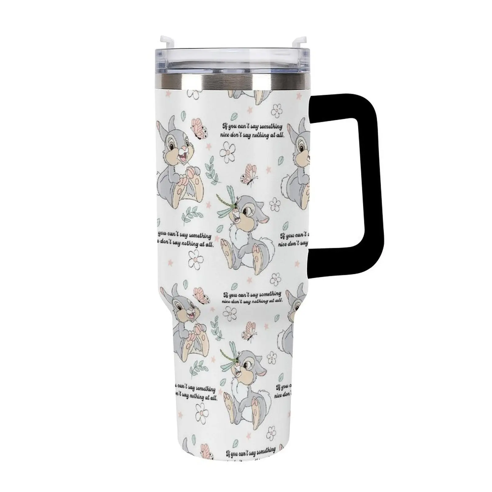 

Thumper Insulated Water Bottle Disney Cartoon Custom Design Your Personal Text Images Car Cup Travel Water Bottle 40 Oz Cosplay