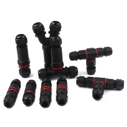 IP68 cable waterproof connector wire waterproof joint I/Y/T Shape branch terminal outdoor rainproof buried underground Connector