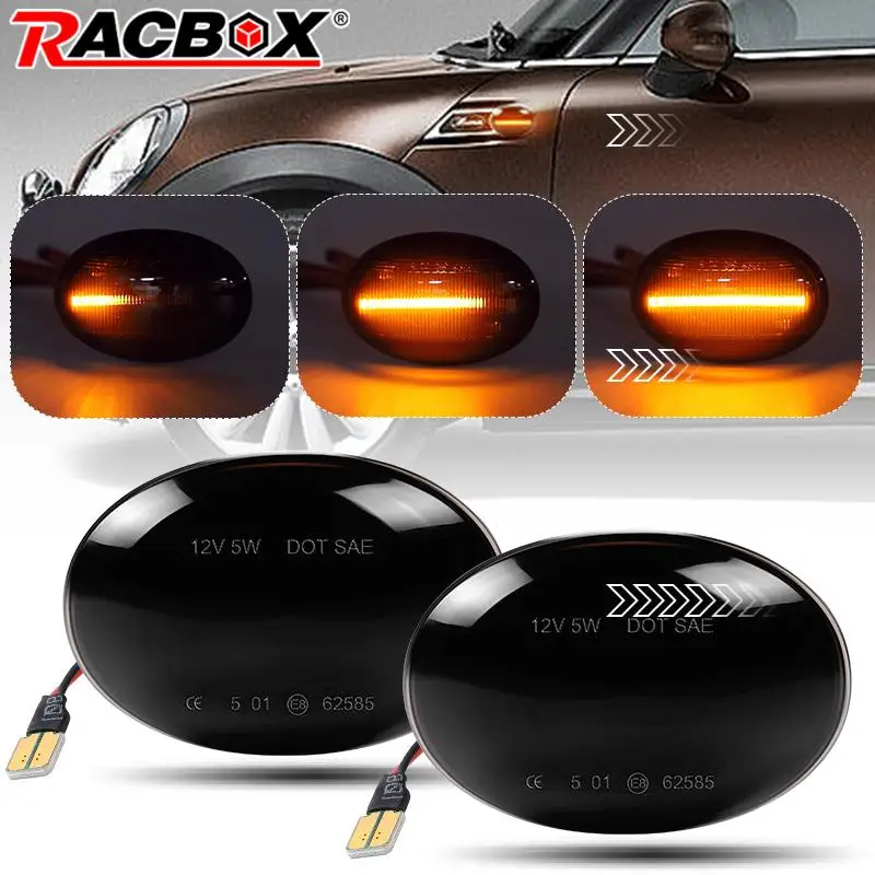 LED Side Marker Lights For Mini Cooper R55 Clubman/R56 Hatch/R57 Convertible/R58 Coupe/R59 Roadster Amber Indicator Turn Singals