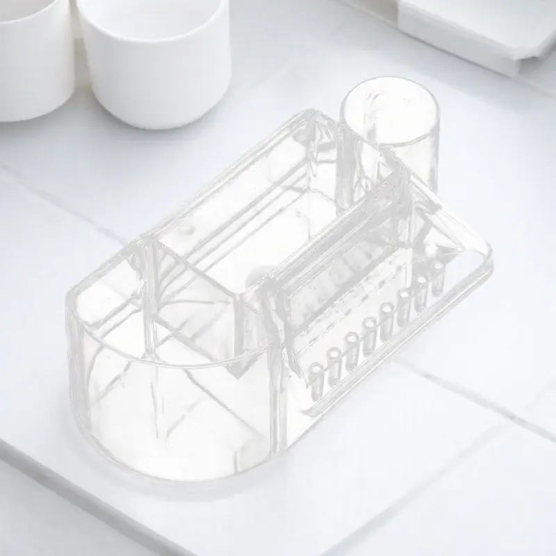 

Drill Bits Organizer Box Professional Nail Grinding Head Storage Holder Sturdy Desktop Case for Nail Art Tools Easy Access