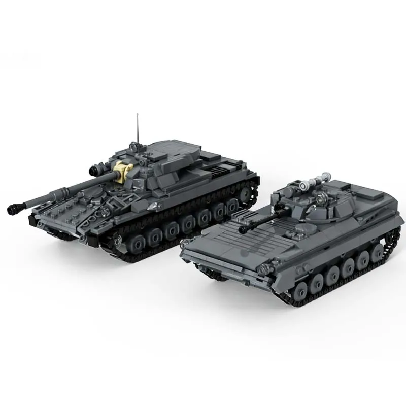 742 pièces Modèle de char militaire Object 906 MOC, Blocs de construction modulaires personnalisables, Technologie de briques populaires, Cadeau de festival DIY pour garçons