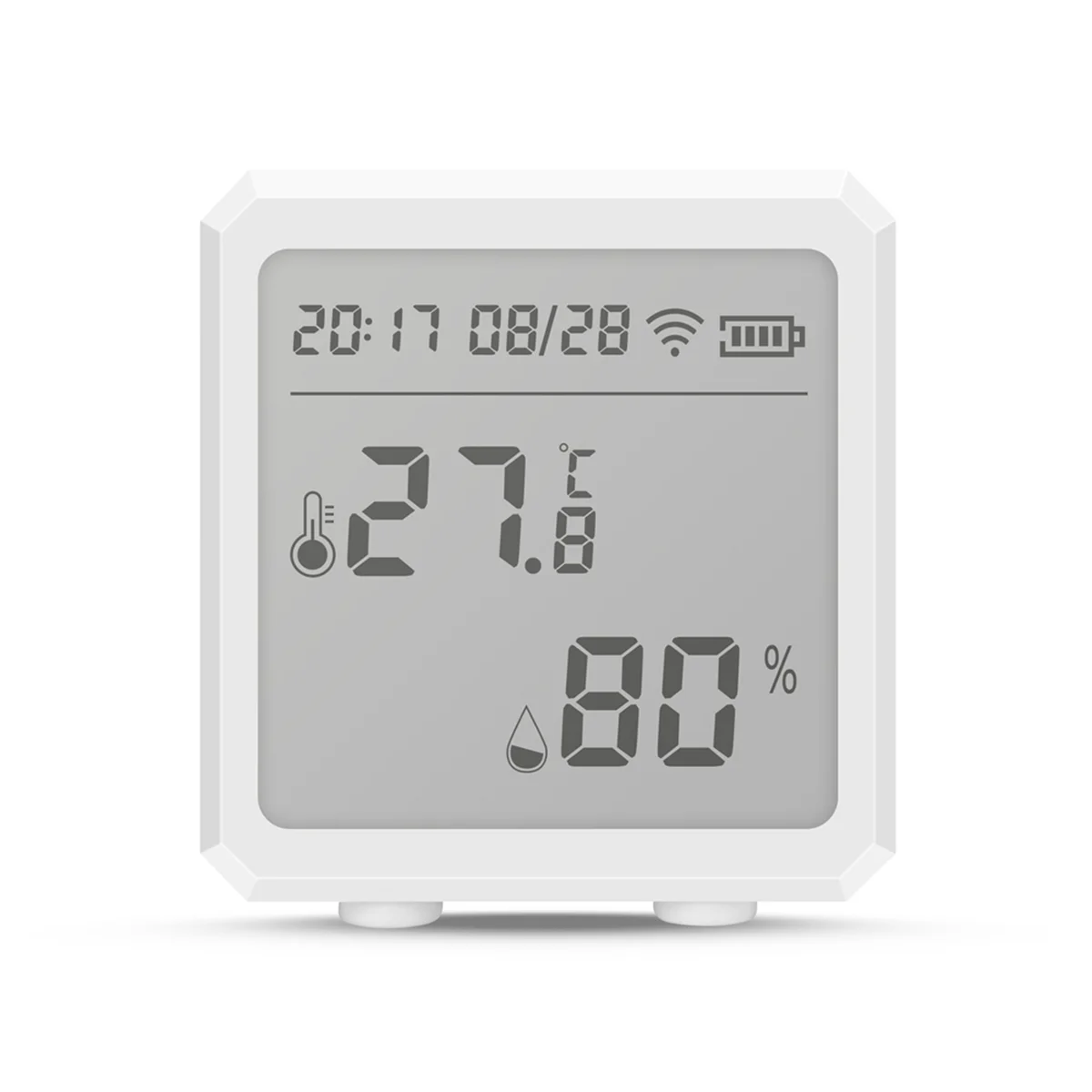 ABWG-Tuya WIFI Sensor Detector de Temperatura e Umidade Smart Link Tuya Multifuncional Temperatura e Umidade