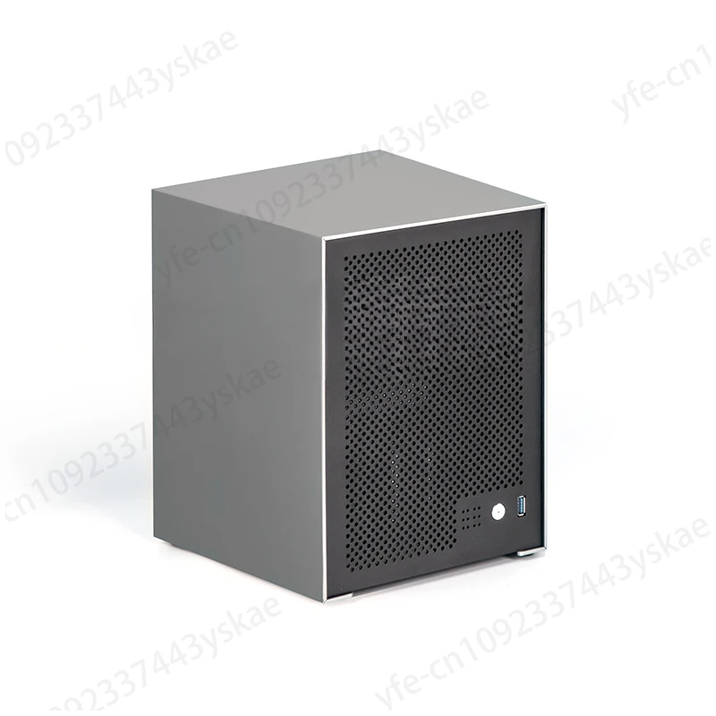 Arrow Seat 6-Bit NAS Aluminum Case Small 1U Power Supply ITX Half Height PCIe Black Synology AIO File Storage Service