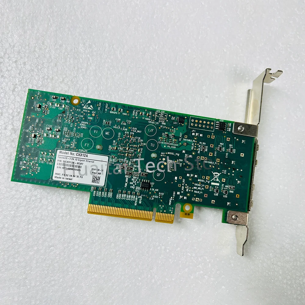 For Mellanox ConnectX-3 CX312A Group Twin-port Ten Gigabit Fiber Optic Network Adapter MCX312A-XCBT