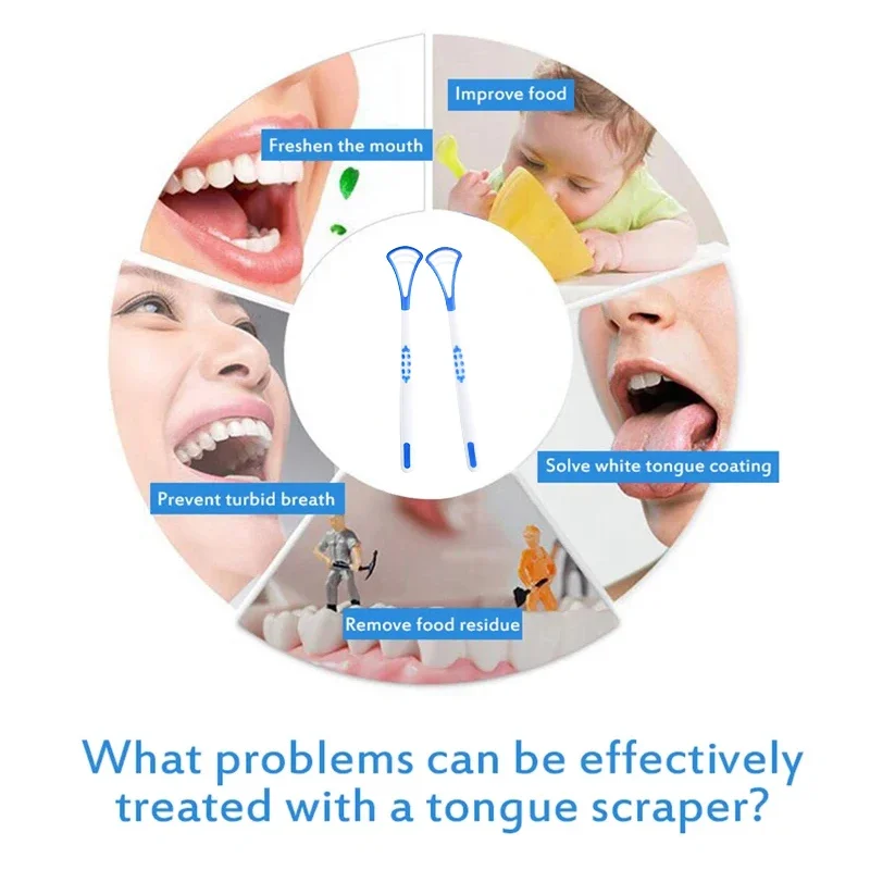 Zungen schaber Bürste Zunge kratzen Reiniger frischer Atem Mundhygiene Reinigungs bürsten Gesundheits wesen Silikon Werkzeuge