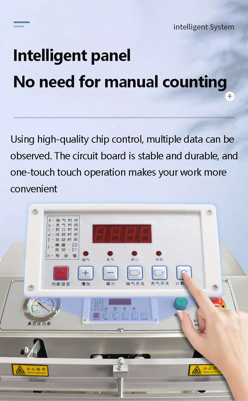 Commercial Vacuum Sealing Machine Large-Scale Fully Automatic Food Vacuum Packaging Machine Dual-Purpose Sealing Machine For Sct