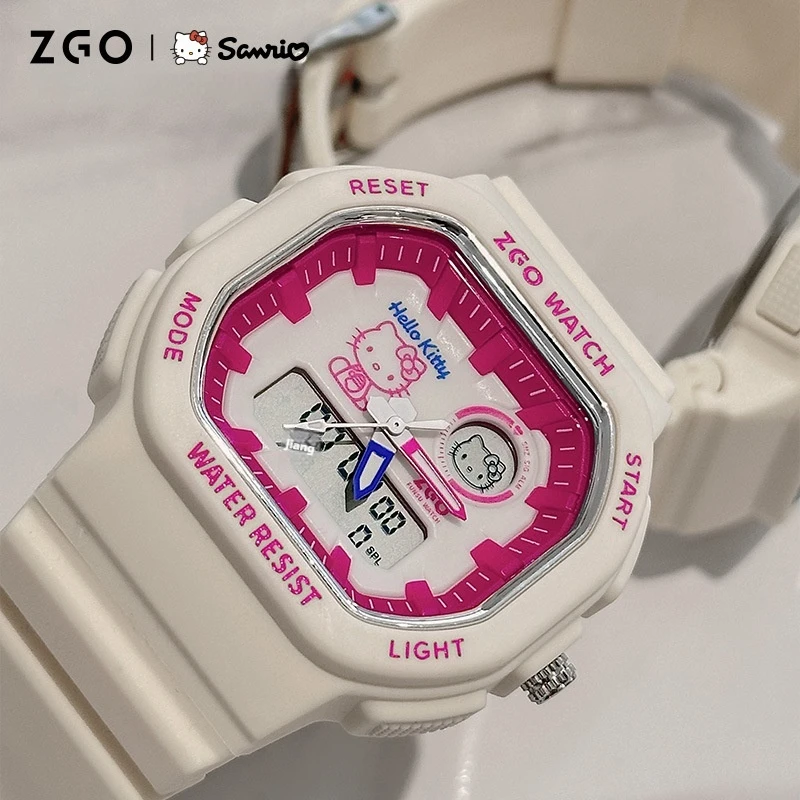 2024 Hello Kitty Cinnamoroll Electronic Watch Girl Students Junior High School Girls Co-Signed The Movement Niche Children Gift