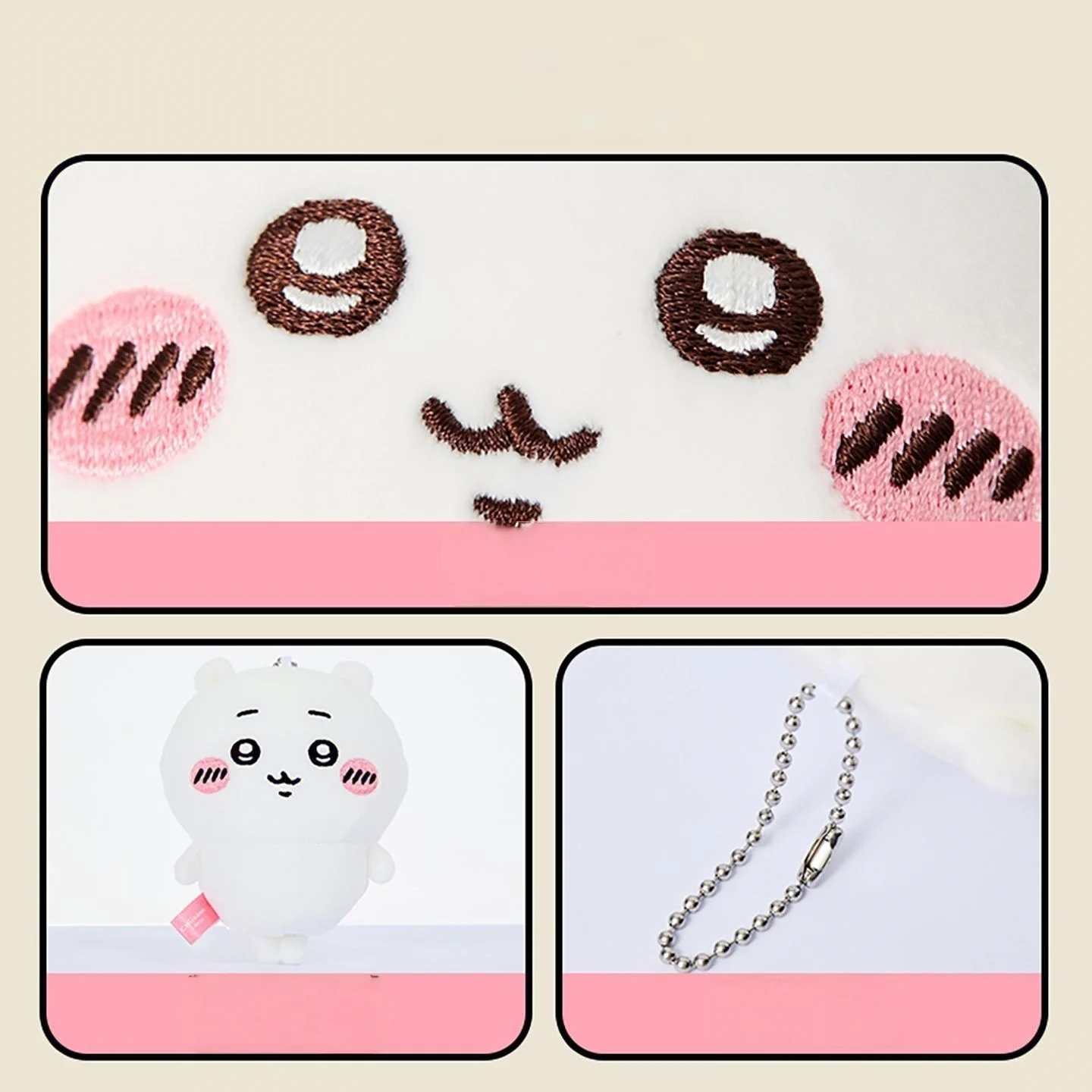 سلسلة مفاتيح Chiikawa القطيفة - شخصية أنمي لطيفة على شكل أنمي واقف، هدية كاواي ناعمة للمعجبين والفتيات والجامعات (5 أنماط) #4