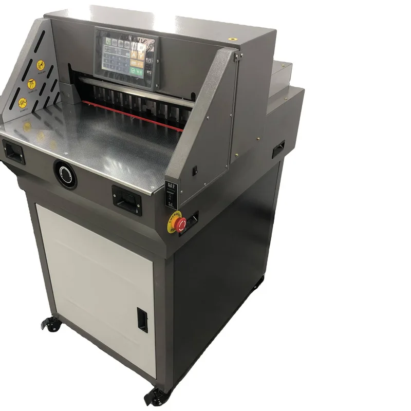Front E460T Automatic Hot Selling Cutter 40-460Mm Safe Paper Cutting 60Mm Thickness With 7Inch Screen 5