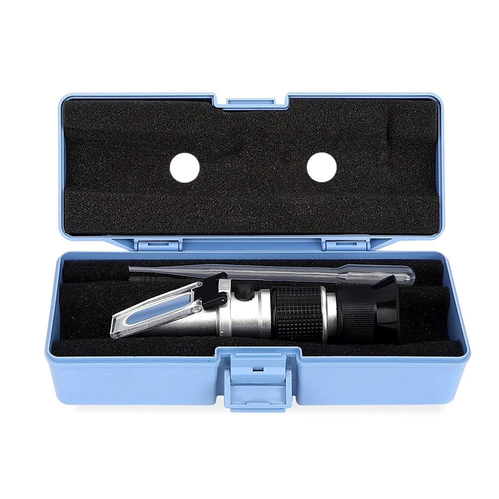 3 in 1 Handheld Honey Refractometer 58-90% Brix Sugar Concentration Meter 38-43% Baume Degrees 12-27% Water Contents Test